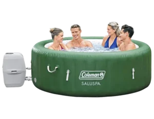 Coleman SaluSpa Inflatable Hot Tub Spa | Portable Hot Tub with Heated Water System and 140 Bubble Jets | Fits Up to 4 People