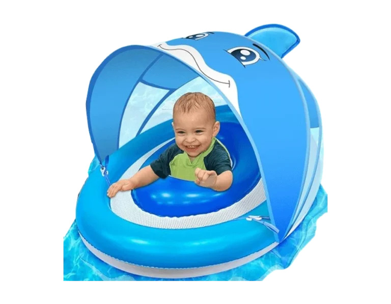 ​​AMENON Dolphin Inflatable Baby Pool Float